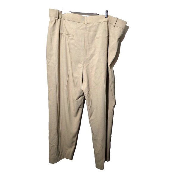 Vince High Waist Straight Leg Pant Sz 24 Womens Tan Wool Blend Work Professional - Picture 2 of 16